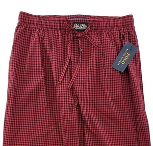 NWT Polo Ralph Lauren Red/Black PONY Woven Pajama/Lounge Pants M - Picture 1 of 9