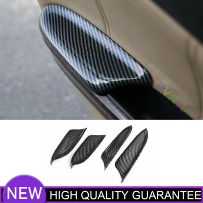 Para Honda Accord Crosstour 08-2013 Interior Fibra de Carbono Puerta Apoyabrazos Panel Tapicería Foto 1 de 4