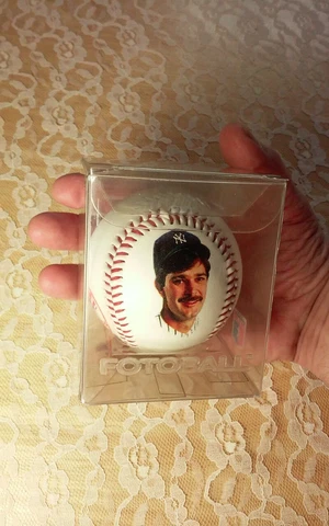 1990 Don Mattingly Yankees MLB Fotoball Baseball Cover