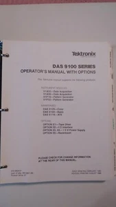 Tektronix Dig. Analysis System 9100 Series Operator's Manual with Options MORE! - Picture 1 of 12