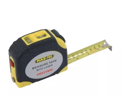Tape Measure - 5m X 25 Mm With Laser / Multi-function CT0802 NEW - Image 1 of 2