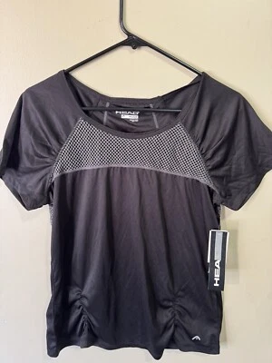 Camisa Atlética Head MUJER Talla MEDIANA NEGRA Dri Motion Manejo de Humedad Foto 1 de 4