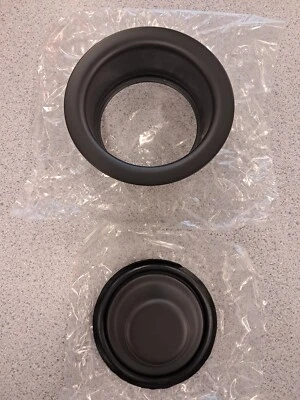 Waste Disposer Trim Collar With Matching Stopper In Oil Rubbed Bronze Finish - Image 1 of 4