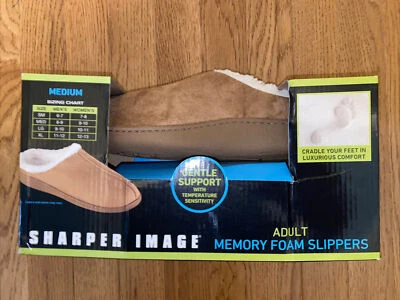 Memory Foam Comfort Slippers Size M Women’s 9 10  Men’s 8 9 - Image 1 of 3