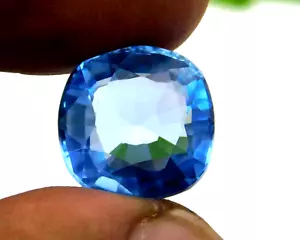 9,20 ct natürlicher Ceylon blauer Saphir Kissenschliff zertifiziert loser Edelstein - Bild 1 von 7