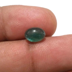 100% Natural Ultimate Zambia Esmeralda Cabujón Ovalado 1.60 Crt Piedra Preciosa Suelta - Imagen 1 de 9