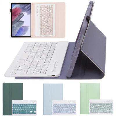 Wireless Bluetooth Keyboard Case For Samsung Galaxy Tab A7 Lite 8.7 SM T220 T225 - Image 1 of 4