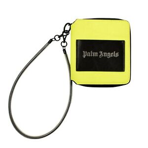 NEW PALM ANGELS Neon Yellow Zip Around Wallet $560