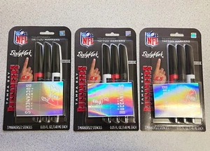 BIC BodyMark Temporary Tattoo Marker Tampa Bay Buccaneers NFL Series NEW 3 PACKS - Picture 1 of 10
