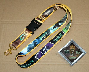 Gwent The Witcher 3 Deck Cards Game Collectible Pin & Lanyard Gamescom 2016 - Picture 1 of 6