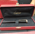 Cartier De Black Composite 18kt Yellow Gold Fountain Black Pen