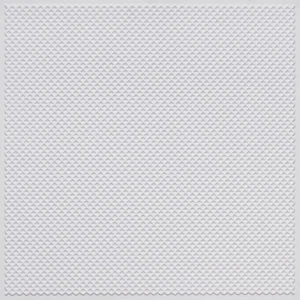 # F02 Azulejos de techo decorativos de borde de PVC 2' x 2' blanco mate pegamento/rejilla - Imagen 1 de 2