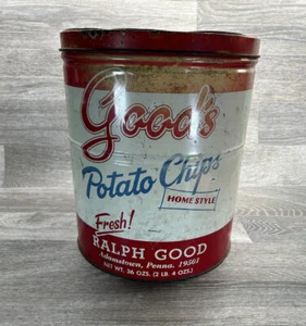 Vintage Ralph Good's Homestyle Potato Chips Collectible Tin - Adamstown PA - Picture 1 of 5