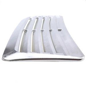 Frosted Silver Front Side Hood Air Flow Vent Grille Car Decorative ABS - Bild 1 von 8