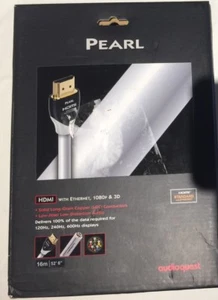AudioQuest Pearl 16m (52.49 ft.) PVC HDMI AV Cable w/ Ethernet -Open Box - White - Picture 1 of 3