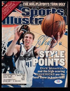 Dirk Nowitzki Auographed May 6 2002 Sports Illustrated Magazine PSA/DNA - Picture 1 of 3