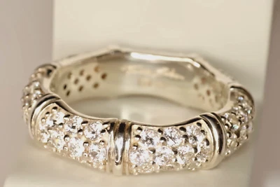 Thomas Sabo Ring Bandring silber Vintage "Bambusring" TR1902-051-14-54, Gr. 54 - Bild 1 von 4