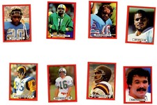 Dave Woodley, 1982 Topps Football Stickers Red Test #14, Miami Dolphins