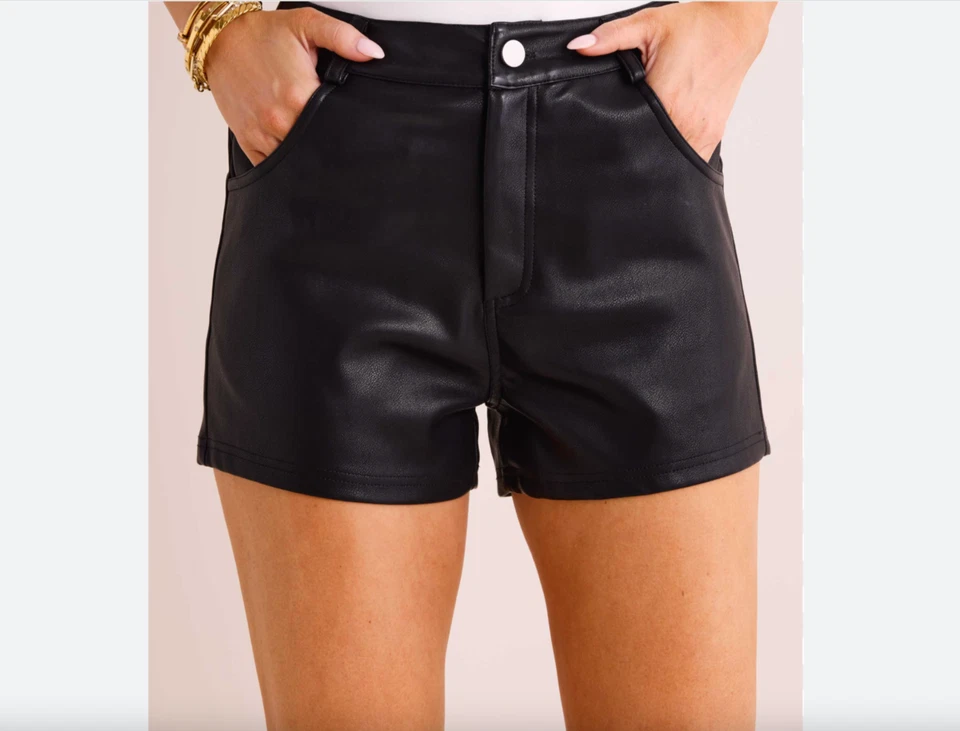 Sexy and all-seasons! Little Helmut Lang leather shorts, XS - Image 1 of 4