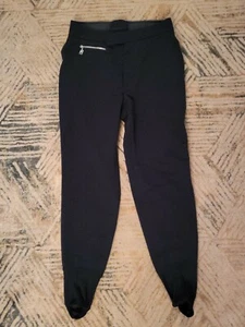 Vintage Bogner Black Stirrup Winter Sport Ski Snow Pants Women's Size 12 - Picture 1 of 8