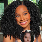 UNice Brazilian Pre Cut Kinky Curly Glueless Wear Go Lace Front Human Hair Wigs