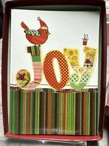 Leanin' Tree Joy To You Cardinal Christmas Cards Boxed Of 10 - Picture 1 of 4