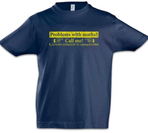 Problem with Maths? Boys T-Shirt Mathematics Teacher Professor Fun Geek Science - Picture 1 of 1