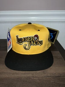 VINTAGE DEADSTOCK CLEVELAND LUMBERJACKS IHL HOCKEY SNAPBACK HAT - Picture 1 of 3