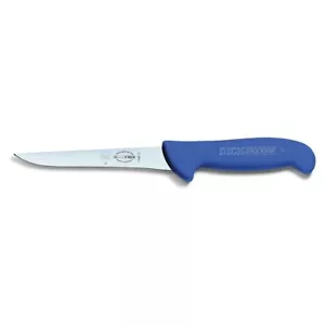 F.DICK BUTCHERS ERGOGRIP 6" STRAIGHT STIFF BONING KNIFE BLUE 15CM HUNTER POULTRY - Picture 1 of 6
