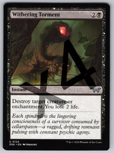 x4 Withering Torment U Duskmourn: House of Horror 124 NM Instant Normal - Picture 1 of 2