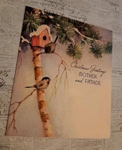 Weihnachtskarte Vintage gebraucht ohne Umschlag - Bild 1 von 4