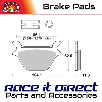 Pastillas de freno para Harley Heritage 1340 Softail Cl FLSTCBJ 1991-1999 Rr RPro Sint MM Foto 1 de 4
