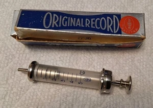 Jeringa médica alemana vintage de la Segunda Guerra Mundial Akestra registro original con caja - Imagen 1 de 6