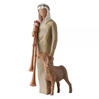 Willow Tree Figurine - Nativity Collection - Zampognaro Shepherd with Bagpipe 27 - image 1 of 4