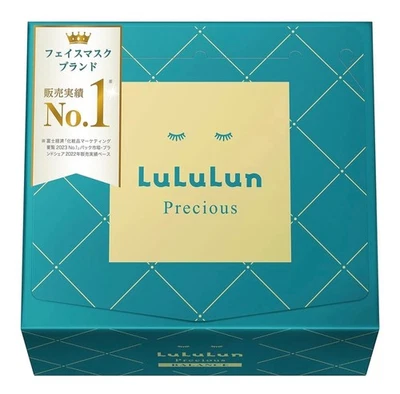 LuLuLun Precious Pack GREEN 32 sheets Face pack Skin maintenance Japan Large Vol - Image 1 of 4