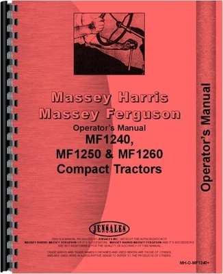 Massey Ferguson 1260 1250 1240 manual para propietarios de tractores diésel Foto 1 de 4