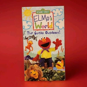 Sesame Street Elmo's World Great Outdoors (VHS, 2003) Video Tape PBS Children - Foto 1 di 3