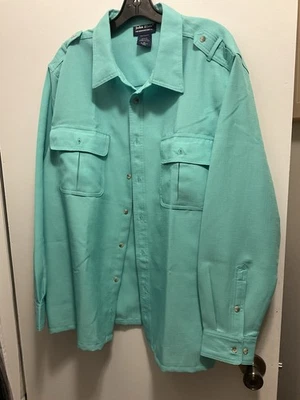 11-2025...JOHN BLAIR МУЖСКАЯ XL НА ПУГОВИЦАХ ДЛИННЫМ РУКАВОМ НОВАЯ РУБАШКА - Изображение 1 из 4