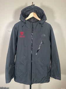 Giacca North Face $250 Dryvent nera isolata con cappuccio impermeabile Uni Utah taglia L - Foto 1 di 13