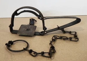 Herters #42 Hudson Bay Single Long Spring Double Jaw Trap - Picture 1 of 15