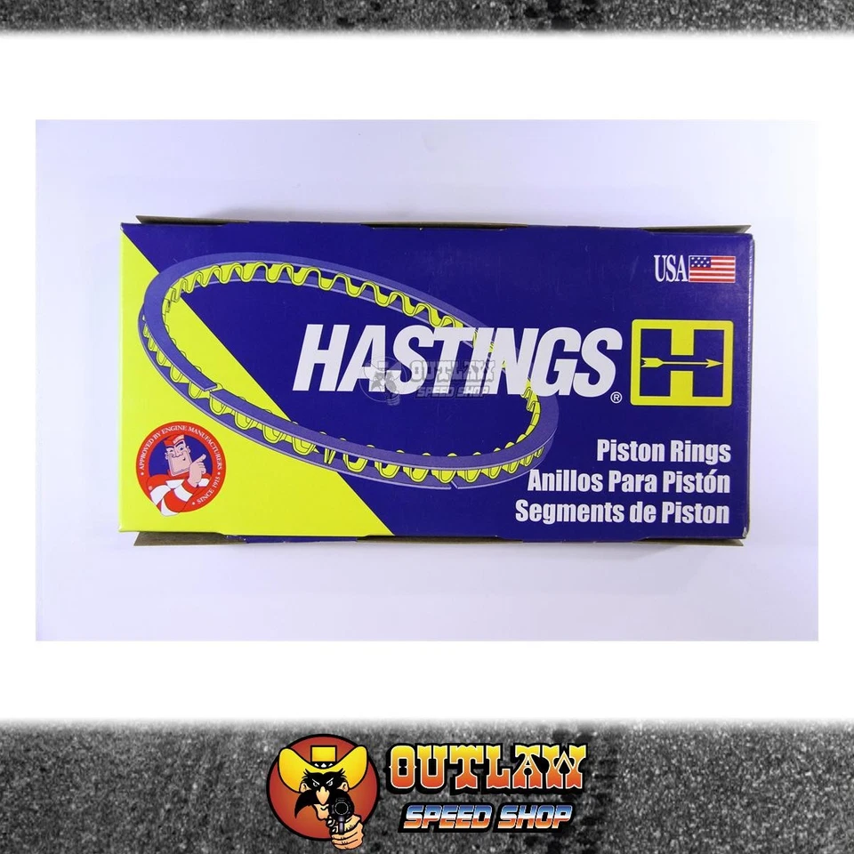 HASTINGS PISTON RINGS CAST FITS FIAT 124/125/128/132 CA - RS1291024CA4H - image 1 of 1