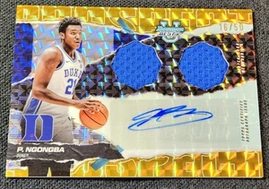 2024-25 Bowman Best U Gold /50 Dual Relic Patch Auto Patrick Ngongba #PDRA - Picture 1 of 2