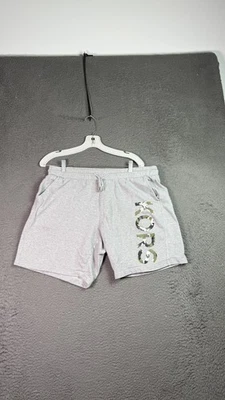 Michael Kors Shorts Mens Large Gray Camo Logo Drawstring Pockets Athletic Casual - Image 1 of 4