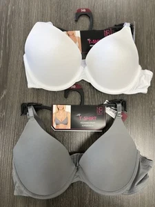 Women’s No Boundaries 2 Wire T-Shirt Bras 34b Stretch Cup Brand New With Tags - Picture 1 of 2
