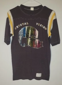 Vintage Sportswear Rock N Roll Disco Sucks Crystal Vision Brown Unisex Shirt M - Picture 1 of 11