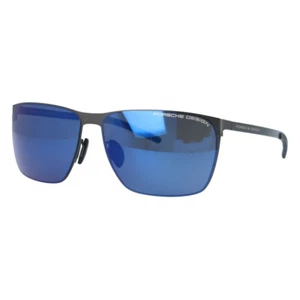 Porsche Design Sunglasses with Mirror Lenses P8669 C 61 Size Square Shape Unisex - Picture 1 of 10
