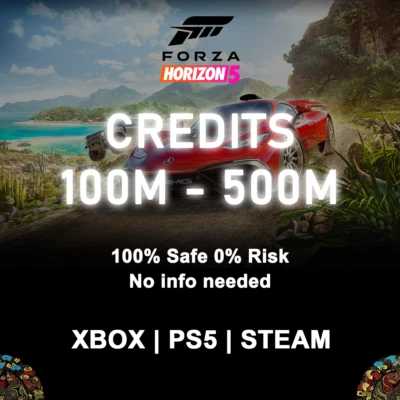 ✨Forza Horizon 5 CREDITS ⭐️ 100M-500M CR XBOX|PS5|STEAM-⭐️Cheap Safe Fast🚀
