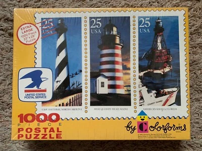 VTG UNITED STATES POSTAL SERVICE 1000 Piece POSTAL PUZZLE! USPS BRAND NEW Sealed - Image 1 of 3
