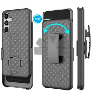 Funda combinada de armadura a prueba de golpes para Samsung Galaxy S23 FE 5G con clip para cinturón - Imagen 1 de 9