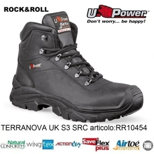 UPOWER SCARPE ANTINFORTUNISTICA TERRANOVA UK S3 SRC U-POWER RR10454 Rock&Roll + - Foto 1 di 4